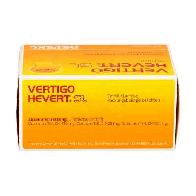 Vertigo Hevert Sl Tabletten Vertigo Hevert Sl Tabletten