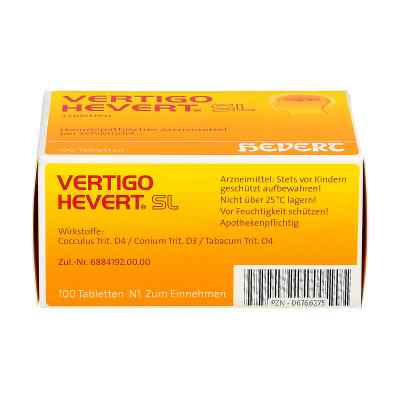 Vertigo Hevert Sl Tabletten Vertigo Hevert Sl Tabletten