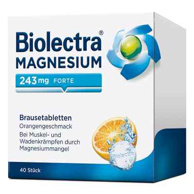Biolectra Magnesium 243 mg forte tabletki musujące, smak pomarań zamów na apo-discounter.pl