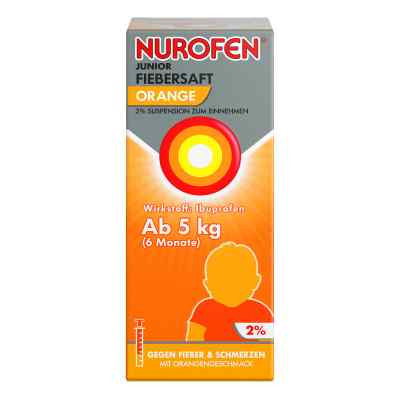Nurofen Junior sok na gorączkę pomarańczowy 2% zamów na apo-discounter.pl
