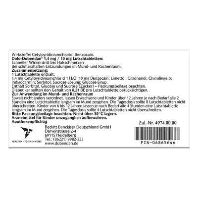 Dolo Dobendan Tabletki do ssania 1,4mg/10mg zamów na apo-discounter.pl