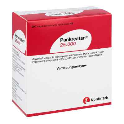 Pankreatan 25 000 Kapseln 200 szt. od NORDMARK Arzneimittel GmbH & Co. PZN 06890041