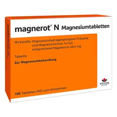 Magnerot N Magnesiumtabl. 100 szt. od Wörwag Pharma GmbH & Co. KG PZN 06963343