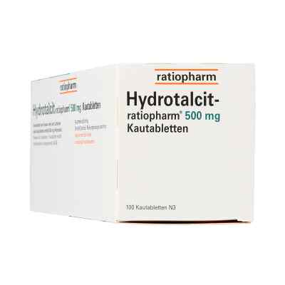 Hydrotalcit ratiopharm 500 mg Kautabl. Hydrotalcit ratiopharm 500 mg Kautabl.