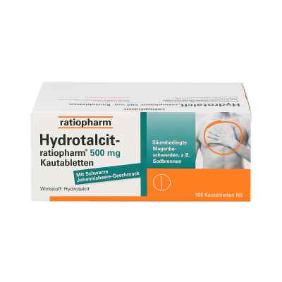 Hydrotalcit ratiopharm 500 mg Kautabl. Hydrotalcit ratiopharm 500 mg Kautabl.