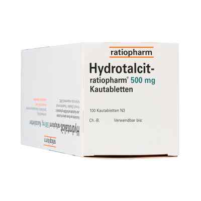 Hydrotalcit ratiopharm 500 mg Kautabl. Hydrotalcit ratiopharm 500 mg Kautabl.