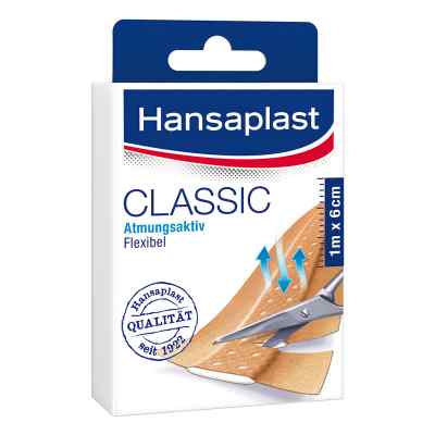 Hansaplast klasyczny plaster 1mx6cm plaster zamów na apo-discounter.pl