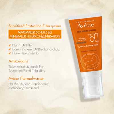 Avene Sunsitive tonujący krem p/słoneczny SPF 50+ Avene Sunsitive tonujący krem p/słoneczny SPF 50+