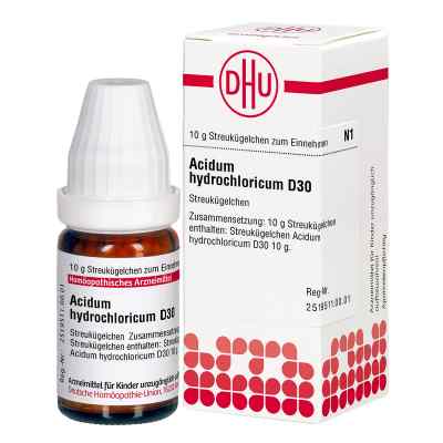 Acidum Hydrochloricum D 30 Globuli 10 g od DHU-Arzneimittel GmbH & Co. KG PZN 07454017