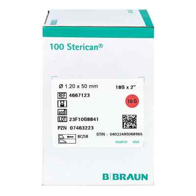 Sterican Kanuelen 18gx2 1,2x50 mm zamów na apo-discounter.pl