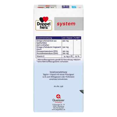 Doppelherz Omega 3 System kapsułki Doppelherz Omega 3 System kapsułki