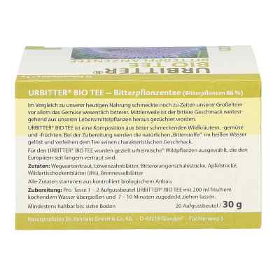 Urbitter Bio herbata z gorzkich ziół zamów na apo-discounter.pl