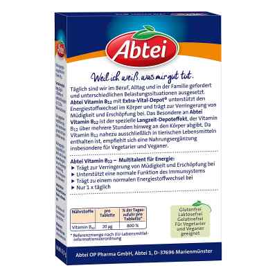 Abtei witamina B12 tabletki Abtei witamina B12 tabletki