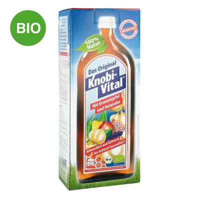 Bio Knobivital sok z granatu i czarnego bzu 960 ml od KnobiVital Naturheilmittel GmbH PZN 07748546