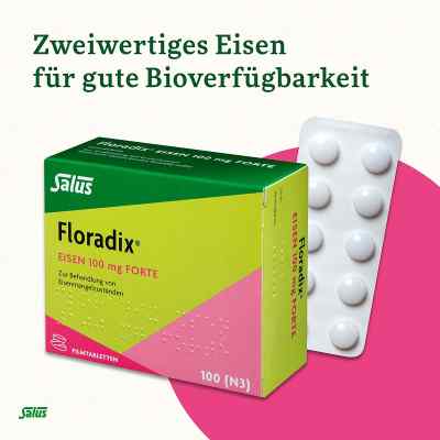Floradix Eisen 100 mg forte Filmtabl. Floradix Eisen 100 mg forte Filmtabl.