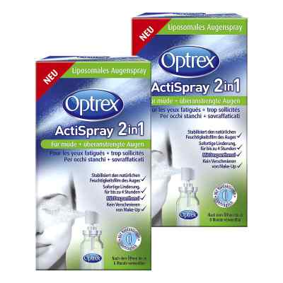 2x Optrex ActiSpray 2in1 für müde überanstrengte Augen Sagrota zamów na apo-discounter.pl