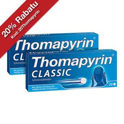 Thomapyrin CLASSIC Schmerztabletten bei Kopfschmerzen Doppelpack