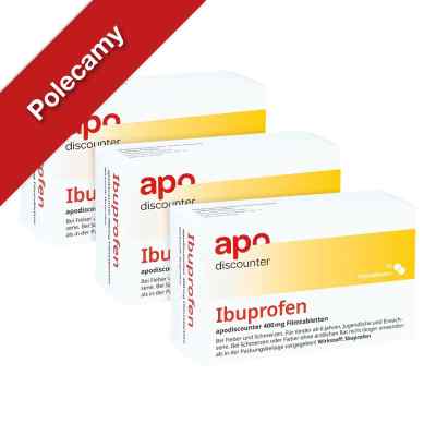 Ibuprofen Apodiscounter 400 Mg Schmerztabletten 3x50 szt. od Apotheke im Paunsdorf Center PZN 08101955