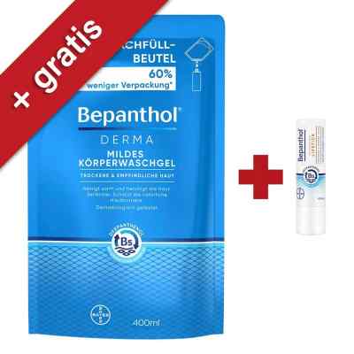 Bepanthol Derma Mildes Körperwaschgel Nachfüllbeutel 400 ml od Bayer Vital GmbH PZN 08102389
