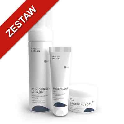 sensetics Basispflege zestaw oczyszczanie + nawilżanie dla skóry 200+50+50 ml od apo.com Group GmbH PZN 08105329