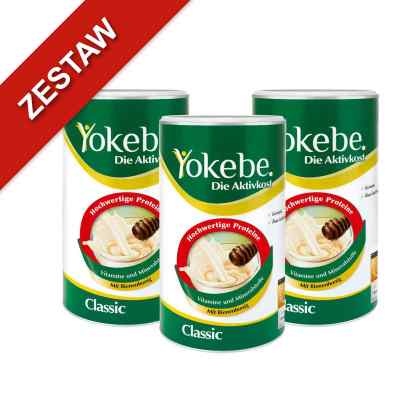 Yokebe Classic koktajl na odchudzanie w proszku 3x480g 3x500 g od Naturwohl Pharma GmbH PZN 08130063
