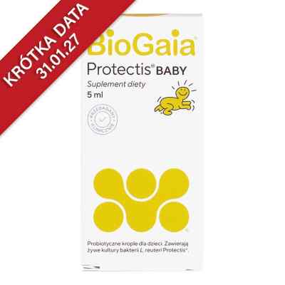 BioGaia Protectis Baby krople dla dzieci 5 ml od BIOGAIA AB PZN 08300003