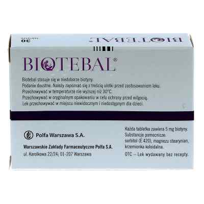 Biotebal 5 mg tabletki zamów na apo-discounter.pl