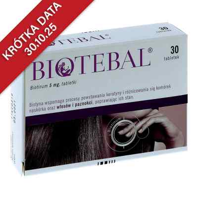 Biotebal 5 mg tabletki 30  od WARSZAWSKIE ZAKŁ.FARM. POLFA S.A. PZN 08300023