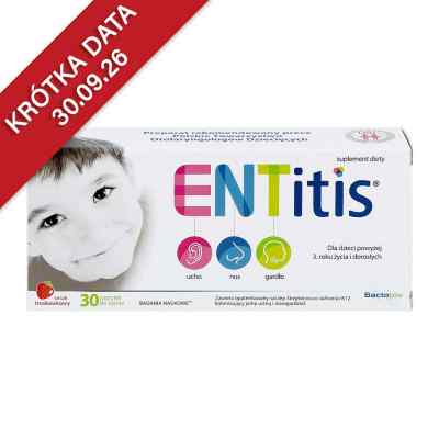 ENTitis pastylki smak truskawkowy