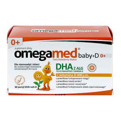 Omegamed Baby+D 0+ krople wyciskane z kapsułki zamów na apo-discounter.pl
