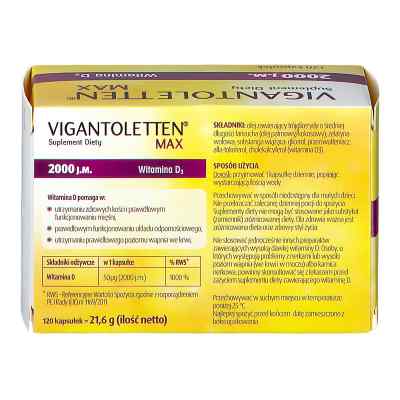 Vigantoletten Max 2000 j.m. kapsułki zamów na apo-discounter.pl