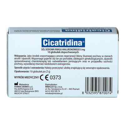 Cicatridina globulki dopochwowe zamów na apo-discounter.pl