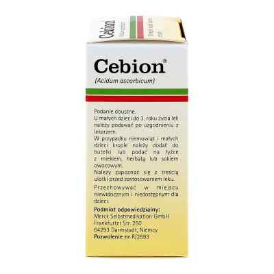 Cebion krople doustne z witaminą C 100 mg/ml zamów na apo-discounter.pl