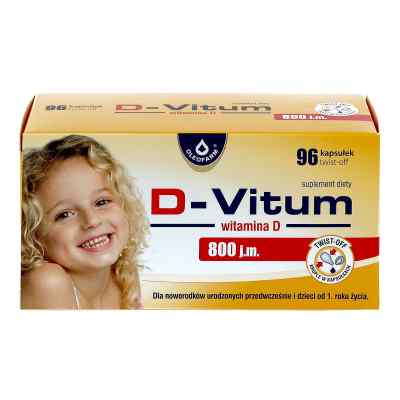 D-Vitum 800 j.m. witamina D dla niemowląt kapsułki twist-off zamów na apo-discounter.pl