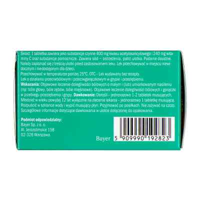 Aspirin C tabletki musujące zamów na apo-discounter.pl