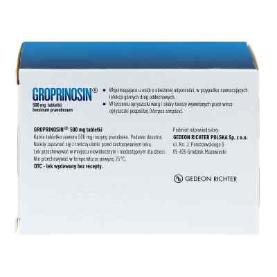 Groprinosin 500 mg zamów na apo-discounter.pl