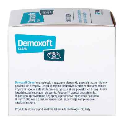 Demoxoft Clean chusteczki do higieny powiek zamów na apo-discounter.pl