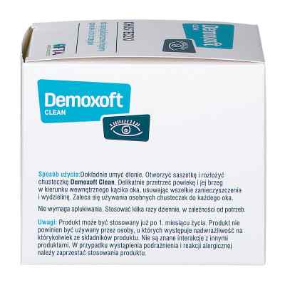 Demoxoft Clean chusteczki do higieny powiek zamów na apo-discounter.pl