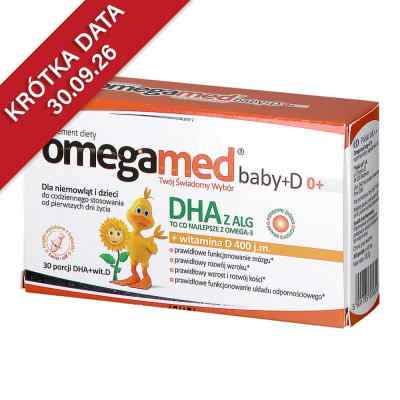 Omegamed Baby+D 0+ krople wyciskane z kapsułki