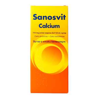 Calcium Sanosvit syrop o smaku bananowym zamów na apo-discounter.pl