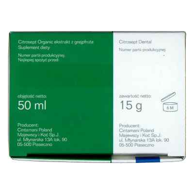 Citrosept Organic + Citrosept Dental żel 15 g zamów na apo-discounter.pl