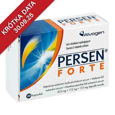 Persen forte kapsułki 20  od LEK PHARMACEUTICALS D.D. PZN 08300583