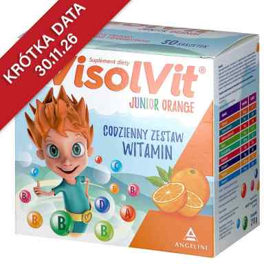 Visolvit Junior proszek musujący o smaku pomarańczowym