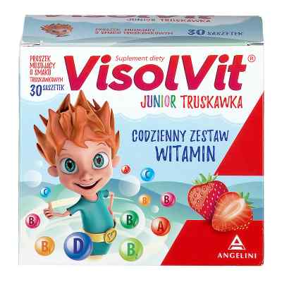 Visolvit Junior proszek musujący o smaku truskawkowym zamów na apo-discounter.pl