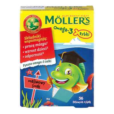 Mollers Omega-3 Rybki Malinowy smak zamów na apo-discounter.pl