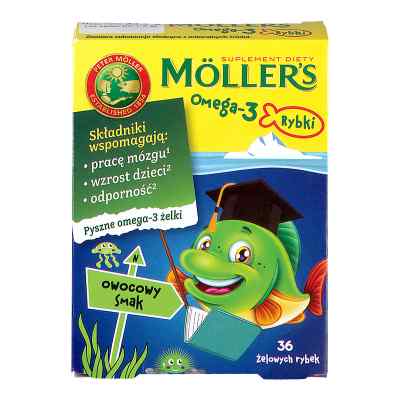 Mollers Omega-3 Rybki Owocowe żelki zamów na apo-discounter.pl