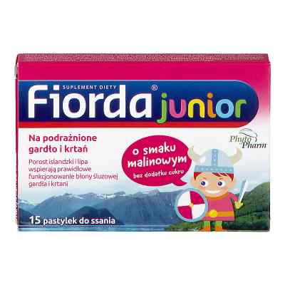Fiorda Junior o smaku malinowym, pastylki do ssania zamów na apo-discounter.pl