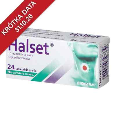 Halset 1,5 mg tabletki do ssania 24  od BIOFARM SP.Z O.O. PZN 08300874