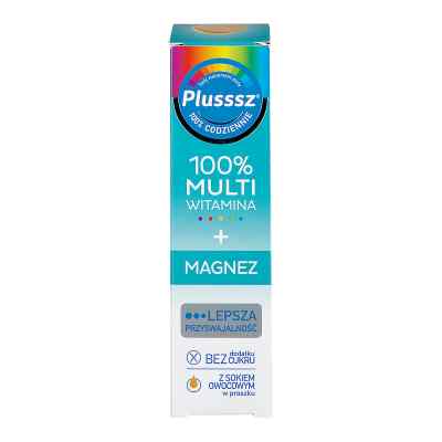 Plusssz 100% Multiwitamina + Magnez smak mango-pomarańcza zamów na apo-discounter.pl
