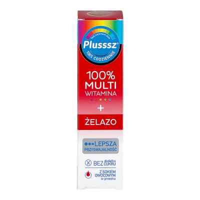 Plusssz 100% Multiwitamina + Żelazo smak wiśniowo-pomarańczowy zamów na apo-discounter.pl